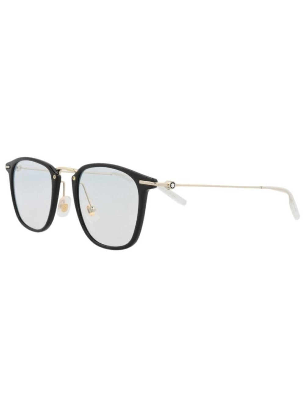 New Montblanc Mens Square/Rectangle Black Gold Transparent Fashion Designer Eyeg